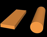 Copper-Rectangular-Bar-Round-Rod